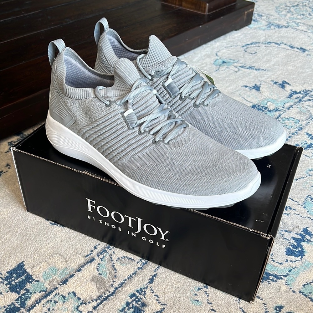 FootJoy Mens Flex Golf Shoes in Grey Size 9.5